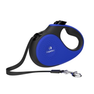 Gopetee Blue Retractable Dog Leash, 16 ft Dog Walking Leash for Medium Large Dogs